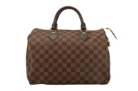 0687. Louis Vuitton Speedy 30 Damier Ebene, Gold Hardware1