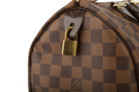 0687. Louis Vuitton Speedy 30 Damier Ebene, Gold Hardware11