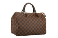 0687. Louis Vuitton Speedy 30 Damier Ebene, Gold Hardware2