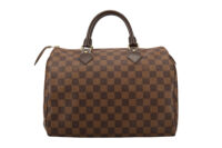 0687. Louis Vuitton Speedy 30 Damier Ebene, Gold Hardware5