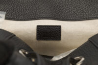 0691. Gucci GG Supreme Jumbo Backpack Black Empreinte, Silver Hardware13