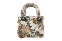 0694. Dior Lady Dior Micro Flower Butterfly Motif White Embellished Leather, Gold Hardware12