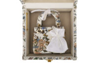 0694. Dior Lady Dior Micro Flower Butterfly Motif White Embellished Leather, Gold Hardware23