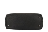 0700. Chanel Chevron Black Patent Leather Tote, Silver Hardware8