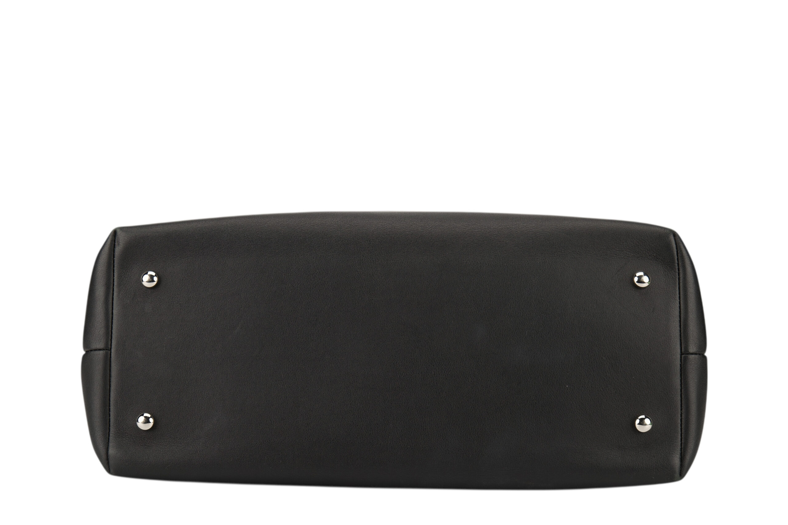 0700. Chanel Chevron Black Patent Leather Tote, Silver Hardware8