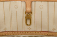 0702. Louis Vuitton Vintage Neverfull MM Damier Azur Canvas, Gold Hardware10