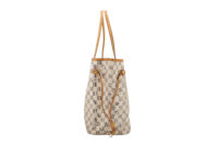 0702. Louis Vuitton Vintage Neverfull MM Damier Azur Canvas, Gold Hardware3