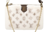 0706. Louis Vuitton Neo Pochette White Mink Monogram, Gold Hardware2