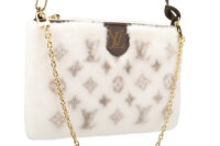0706. Louis Vuitton Neo Pochette White Mink Monogram, Gold Hardware3