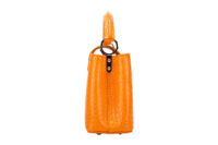 0707. Louis Vuitton Mini Capucines Orange Alligator Leather, Silver Hardware3