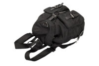 0682. Prada Re-nylon Black Backpack, Silver Hardware10