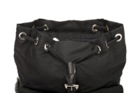 0682. Prada Re-nylon Black Backpack, Silver Hardware13