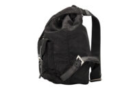 0682. Prada Re-nylon Black Backpack, Silver Hardware5