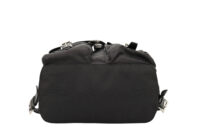 0682. Prada Re-nylon Black Backpack, Silver Hardware6