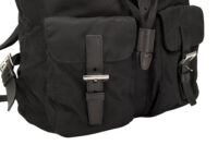 0682. Prada Re-nylon Black Backpack, Silver Hardware8