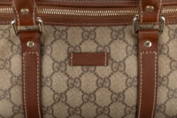 0704. Gucci Ophidia Supreme GG Canvas Duffel bag, Gold Hardware10