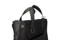 0709. Dior North South Medium Black Canvas Leather Tote, Black Hardware19
