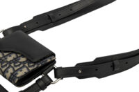 0710. Dior Oblique Canvas Elite Dual Pouch, Ruthenium Hardware6