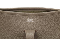 0712. Hermes Evelyne 29 Etoupe Clemence Leather, Palladium Hardware11