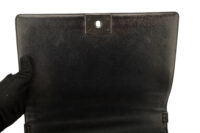 0713. Chanel Boy Bag Large Black Quilted Patent Leather, Ruthenium Hardware11