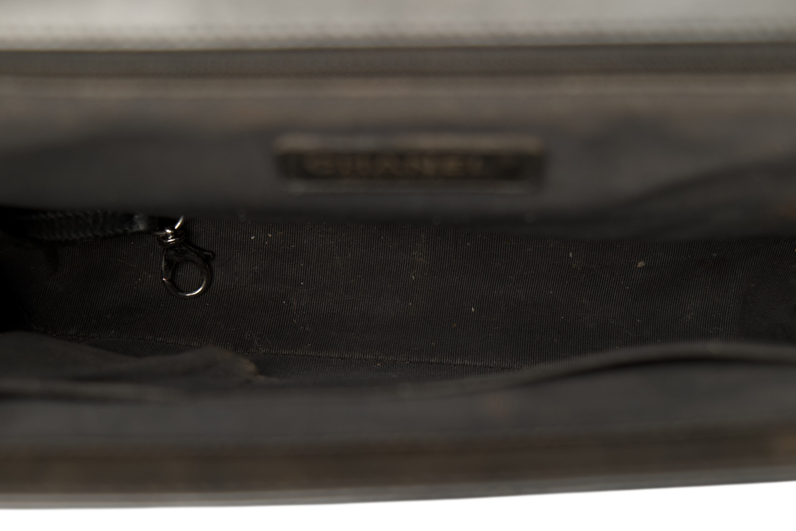 0713. Chanel Boy Bag Large Black Quilted Patent Leather, Ruthenium Hardware13