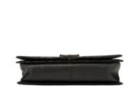 0713. Chanel Boy Bag Large Black Quilted Patent Leather, Ruthenium Hardware6