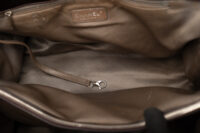 0714. Chanel Grand Shopping Tote (GST) Crinkled Burgundy Leather, Silver Hardware14