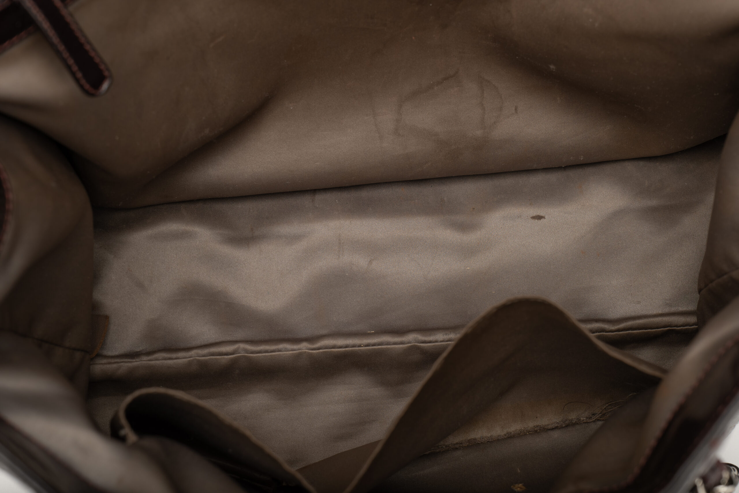 0714. Chanel Grand Shopping Tote (GST) Crinkled Burgundy Leather, Silver Hardware15