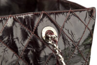 0714. Chanel Grand Shopping Tote (GST) Crinkled Burgundy Leather, Silver Hardware6