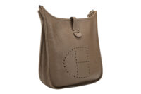 0715. Hermes Evelyne 29 Etoupe Clemence Leather, Palladium Hardware2