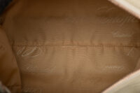 0720. Chopard Off White Pebbled Leather Studded Boston Bag11