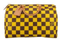 0723. Louis Vuitton Speedy 50 Bandouliere Damier Pop Canvas Travel Bag, Gold Hardware1