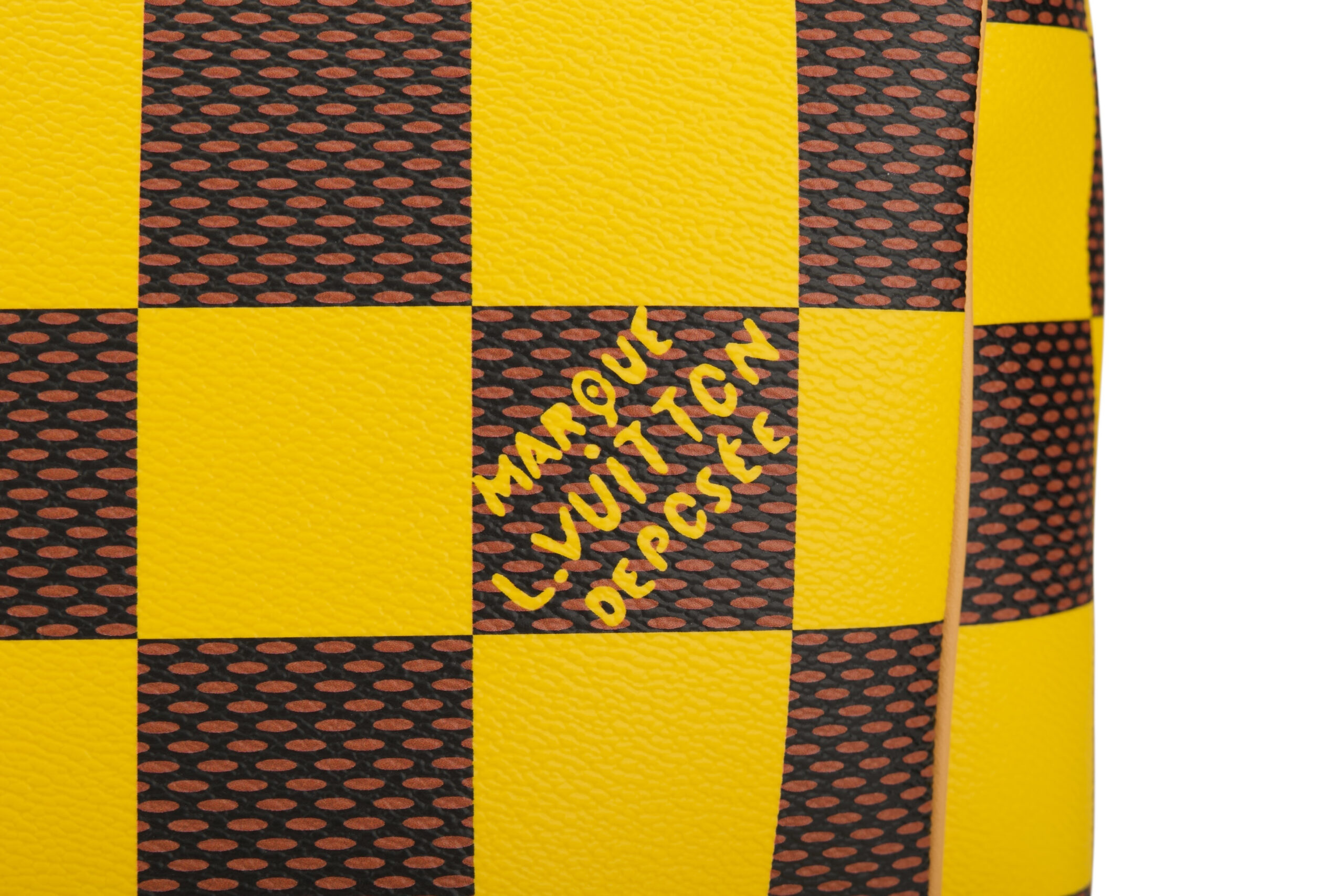 0723. Louis Vuitton Speedy 50 Bandouliere Damier Pop Canvas Travel Bag, Gold Hardware10