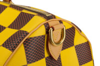0723. Louis Vuitton Speedy 50 Bandouliere Damier Pop Canvas Travel Bag, Gold Hardware8
