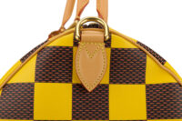 0723. Louis Vuitton Speedy 50 Bandouliere Damier Pop Canvas Travel Bag, Gold Hardware9