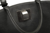 0725. Louis Vuitton Black Epi Leather Mirabeau GM Handbag, Silver Hardware10