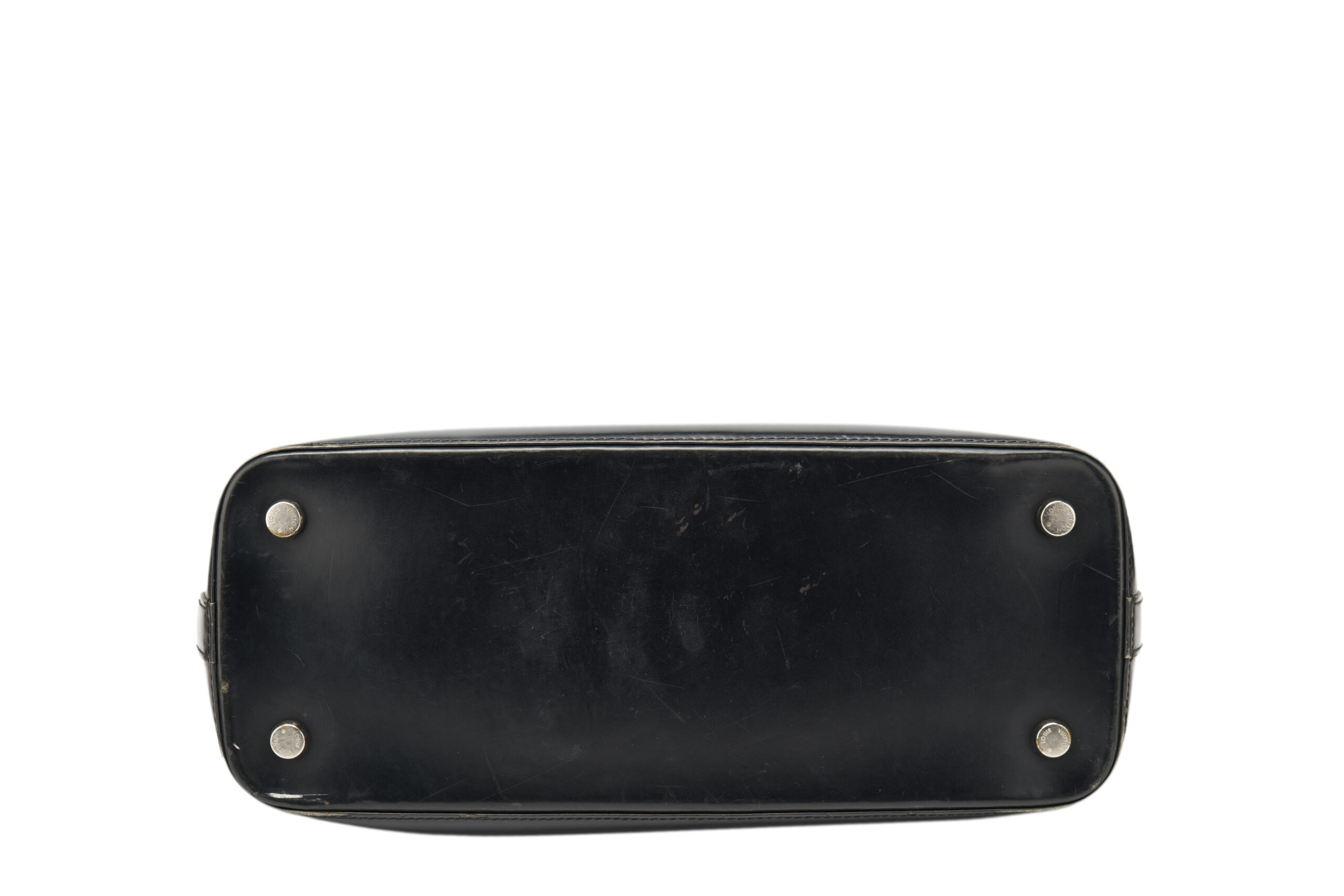 0725. Louis Vuitton Black Epi Leather Mirabeau GM Handbag, Silver Hardware6