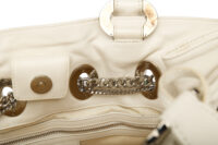 0727. Dior Chiri Chiri White Cannage Leather Tote, Gold Hardware10