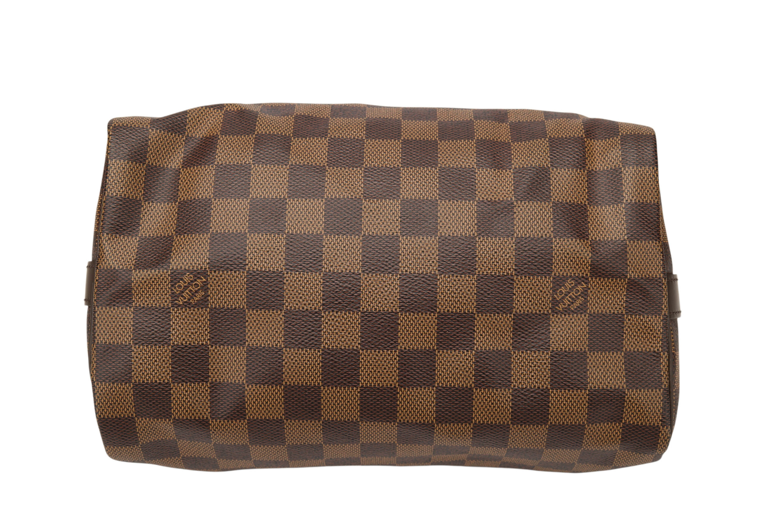 0729. Louis Vuitton Speedy Classic 25 Damier Ebene, Gold Hardware10