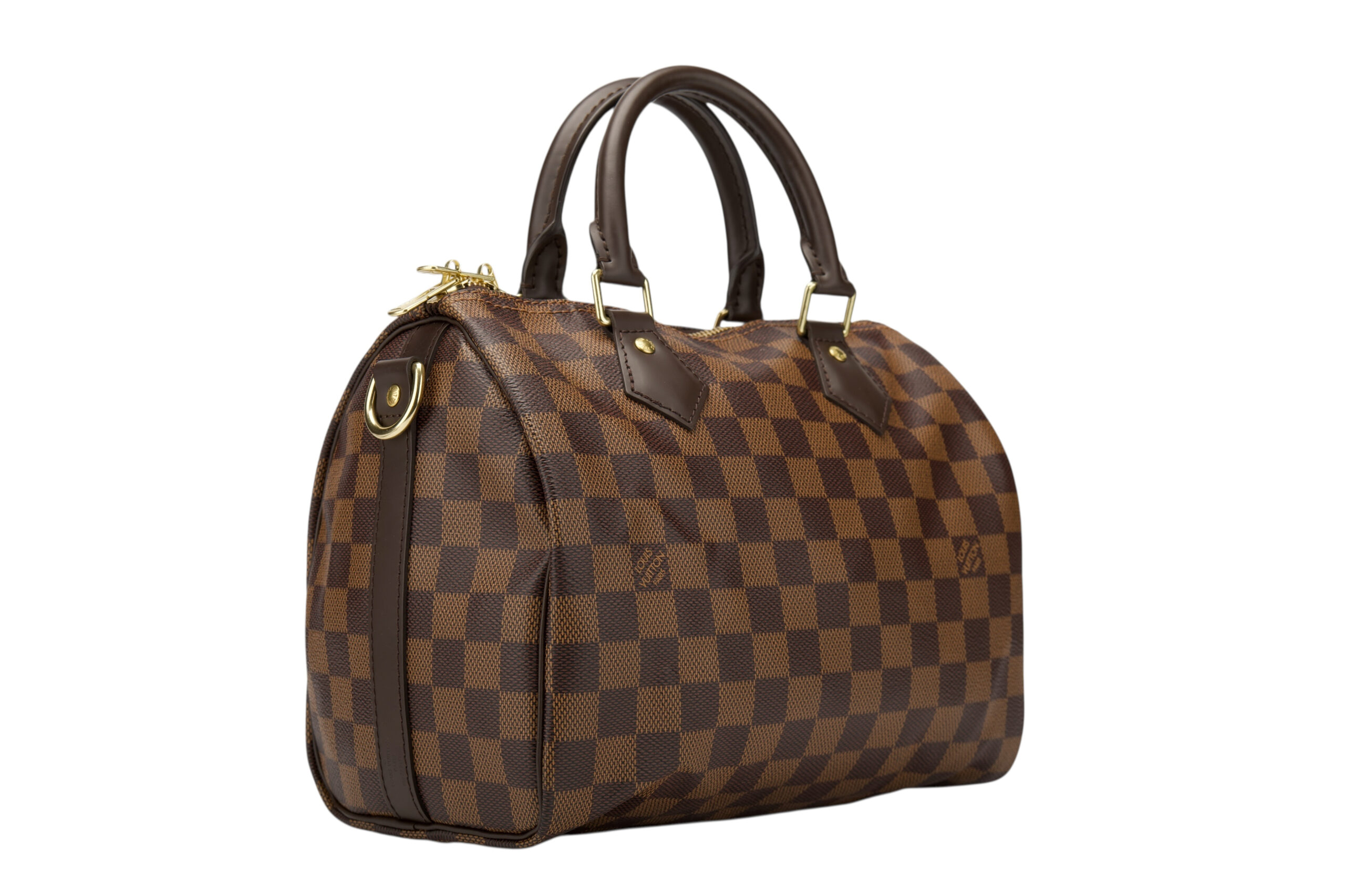 0729. Louis Vuitton Speedy Classic 25 Damier Ebene, Gold Hardware4