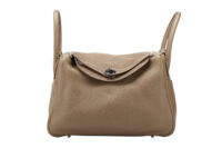 0734. Hermes Lindy 30 Etoupe Togo Leather, Palladium Hardware1