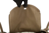 0734. Hermes Lindy 30 Etoupe Togo Leather, Palladium Hardware11