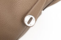 0734. Hermes Lindy 30 Etoupe Togo Leather, Palladium Hardware14