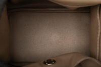 0734. Hermes Lindy 30 Etoupe Togo Leather, Palladium Hardware16