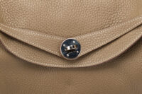 0734. Hermes Lindy 30 Etoupe Togo Leather, Palladium Hardware8
