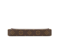 0737. Louis Vuitton Pochette Felicie Dameir Ebene, Gold Hardware12