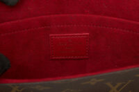 0737. Louis Vuitton Pochette Felicie Dameir Ebene, Gold Hardware7