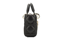 0738. Dior Mini Lady D-Joy Black Cannage Lambskin, Gold Hardware3