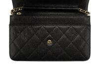 0742. Chanel Wallet on Chain, Black Caviar, Gold Hardware10