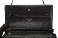 0742. Chanel Wallet on Chain, Black Caviar, Gold Hardware11